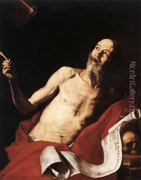 St Jerome 1637 Oil Painting - Jusepe de Ribera