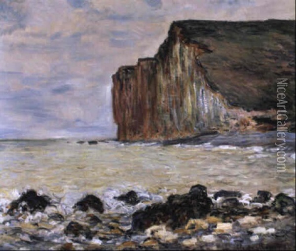 Falaise Des Petites-dalles Oil Painting - Claude Monet