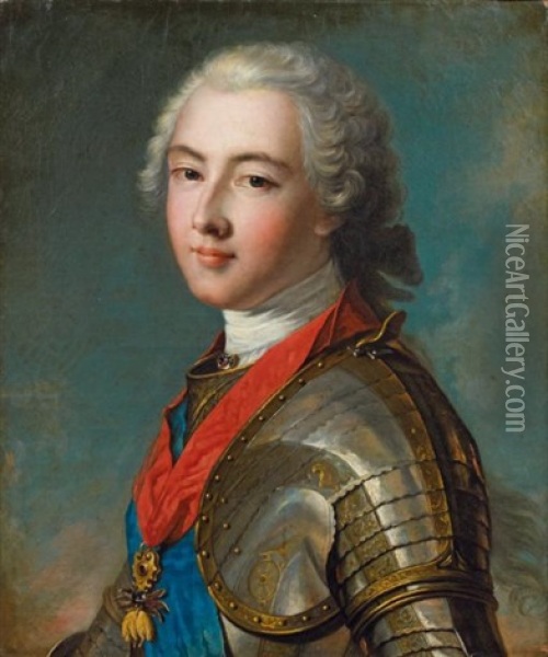 Portrait Du Duc De Penthievre Oil Painting - Jean Marc Nattier
