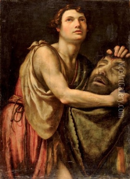 David Et Goliath Oil Painting -  Tanzio da Varallo