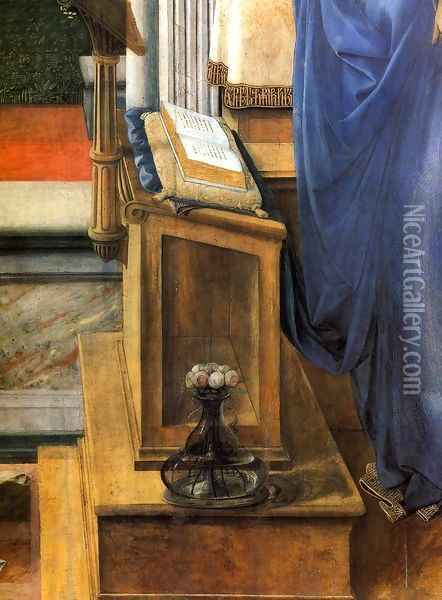 Annunciation (detail) 3 Oil Painting - Filippino Lippi