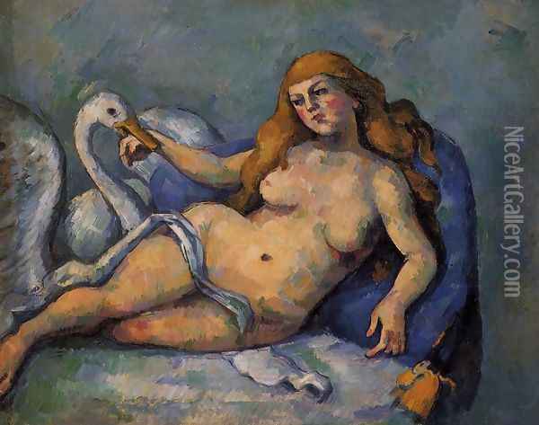 Leda and the Swan Oil Painting - Paul Cezanne