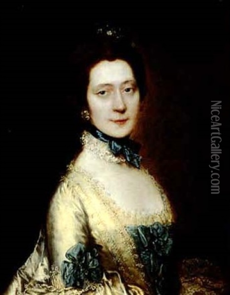 Portrait Of Anne Furye Oil Painting - Thomas Gainsborough