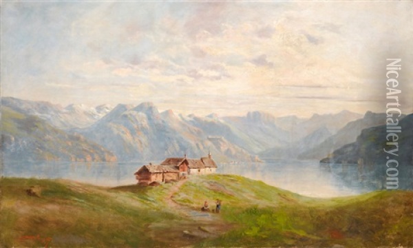 Paysage De Montagne Oil Painting - Armand Balouzet