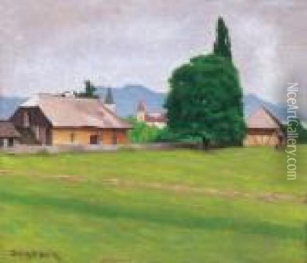 In The Field Of Nagybanya Oil Painting - Samu Bortsok