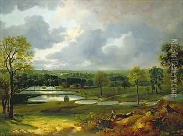 Holywells Park Ipswich Oil Painting - Thomas Gainsborough