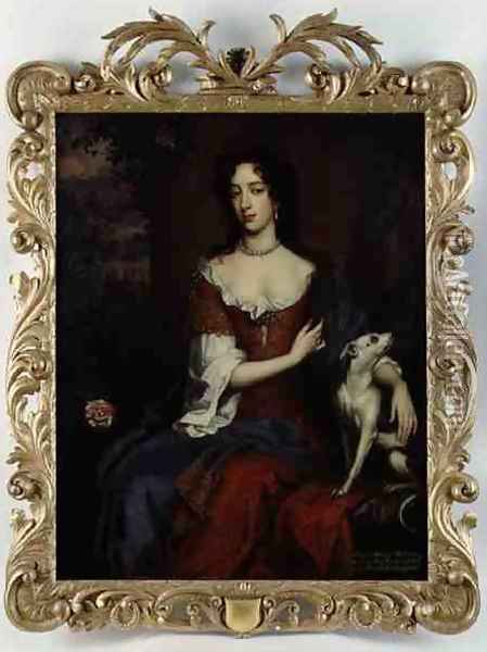 Portrait of Mary of Modena (1658-1718), Second Wife of James II, c.1685 Oil Painting - William Wissing or Wissmig