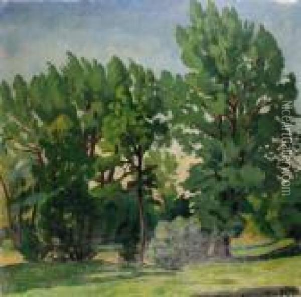 Parc A Tiffauges Oil Painting - Roger Grillon