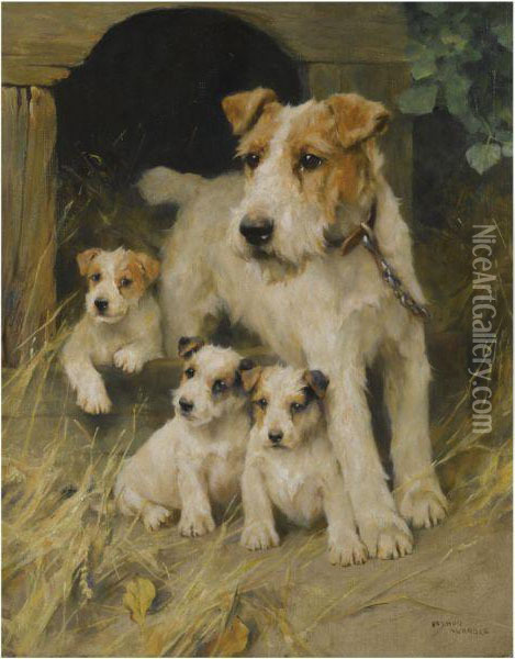 A Family Affair Oil Painting - Arthur Wardle