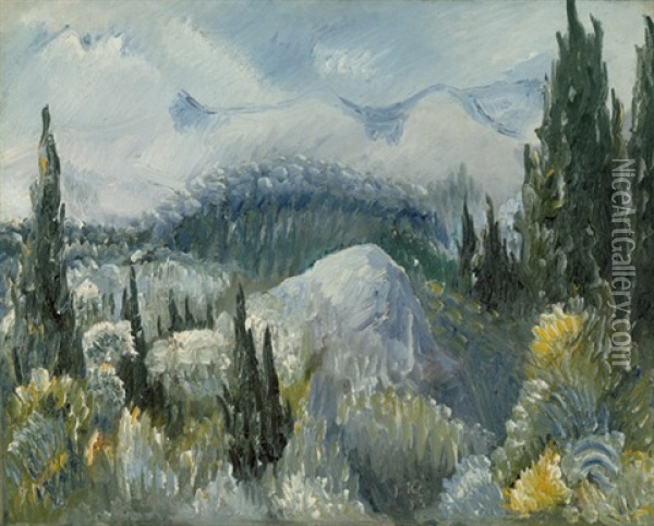 Sudfranzosische Landschaft Oil Painting - Paul Kleinschmidt