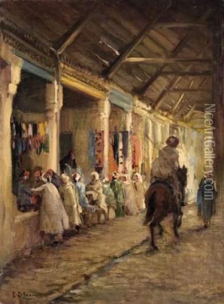Scene Orientaliste Oil Painting - Georges Le Mare