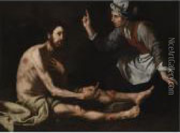 Job On The Ash Heap Oil Painting - Jusepe de Ribera