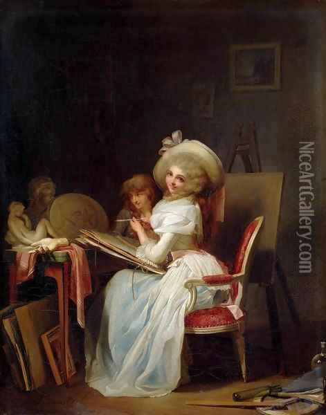 Painter Oil Painting - Louis Leopold Boilly