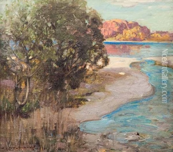 Inchtavanoch, Loch Lomond Oil Painting - John Reid Murray