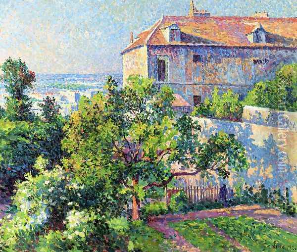 Montmartre, the House of Suzanne Valadon Oil Painting - Maximilien Luce