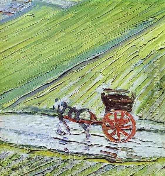 Une route d'Auvers après la pluie 2 1890 Oil Painting - Vincent Van Gogh