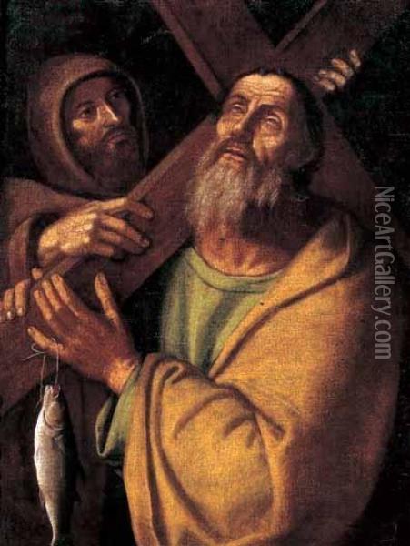 Martirio Di Sant'andrea Apostolo Oil Painting - Durante Alberti