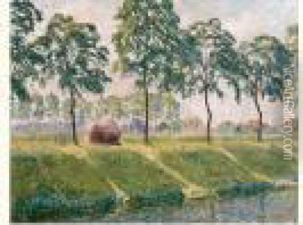 Ormes En Mai Oil Painting - Emile Claus