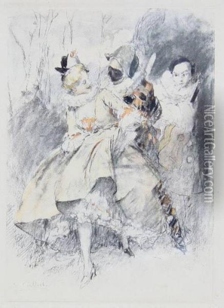 La Danse Oil Painting - Antoine Calbet