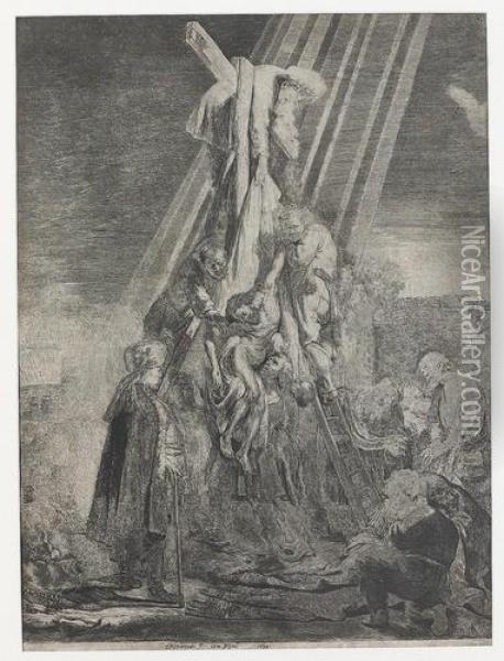 Die Grosse Kreuzabnahme. Oil Painting - Rembrandt Van Rijn