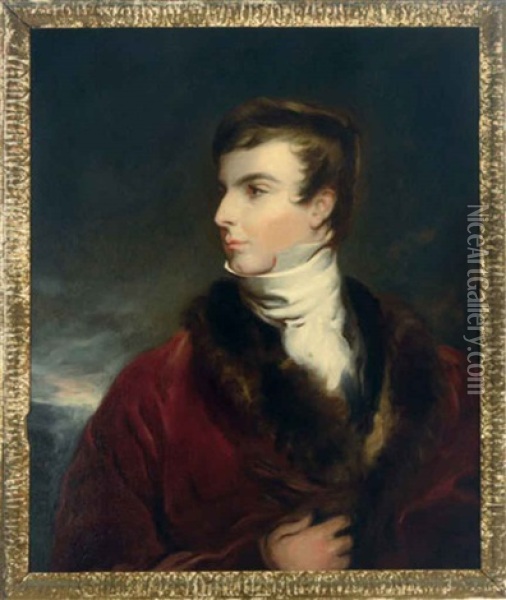 Portrait Of John Arthur Douglas Bloomfield, 2nd Baron Bloomfield (1802-1879) Oil Painting - Thomas Lawrence