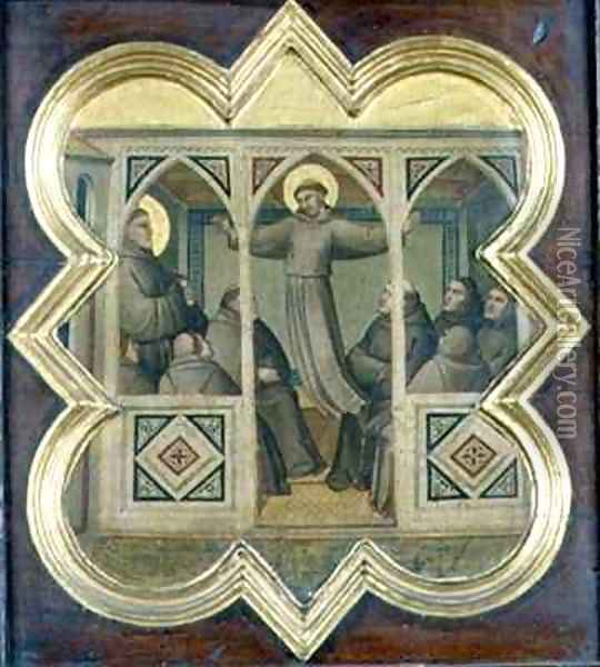 Apparition of St Francis to his Followers Oil Painting - Taddeo Gaddi