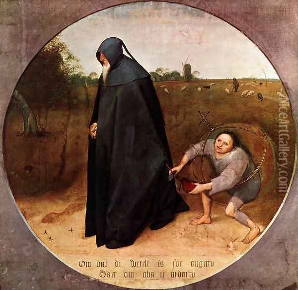 The Misanthrope Oil Painting - Pieter the Elder Bruegel