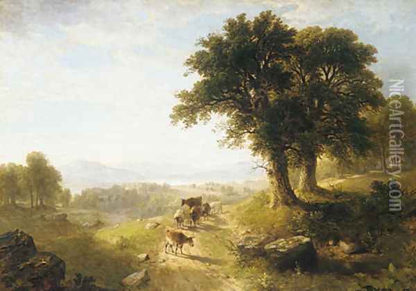 River Scene Oil Painting - Asher Brown Durand