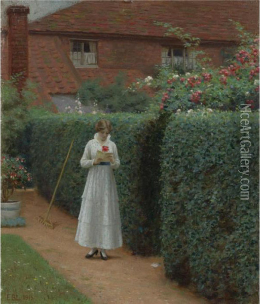 Le Billet Doux Oil Painting - Edmund Blair Blair Leighton