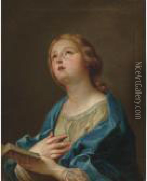 Vergine Annunciata Oil Painting - Anton Raphael Mengs