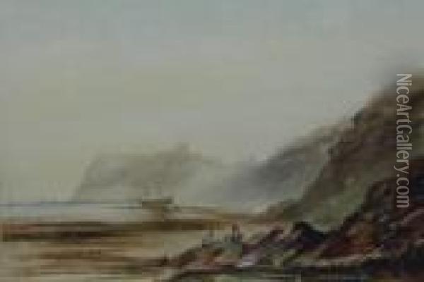 The North Bay Scarborough Oil Painting - Henry Barlow Carter