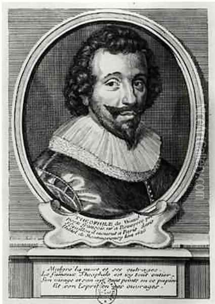 Portrait of Theophile de Viau 1590-1626 Oil Painting - Etienne Jehandier Desrochers