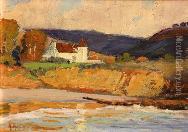 The Norman Chateau Oil Painting - Anna Althea Hills
