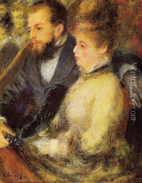 In The Loge Oil Painting - Pierre Auguste Renoir