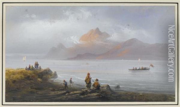 Landscape In The Crimea Oil Painting - Carlo Bossoli