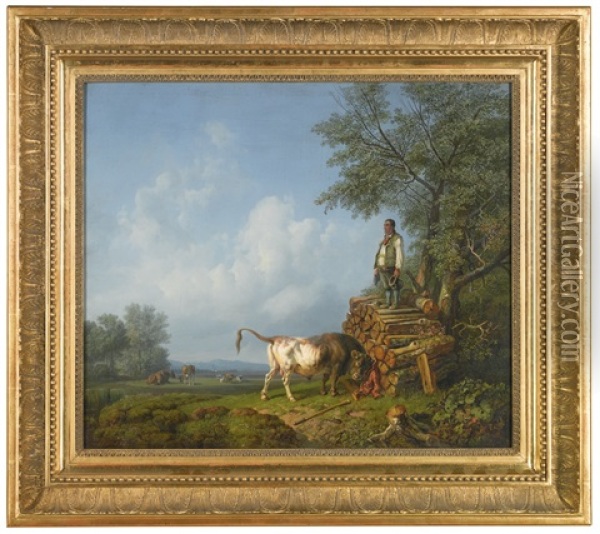 A Narrow Escape Oil Painting - Heinrich Buerkel
