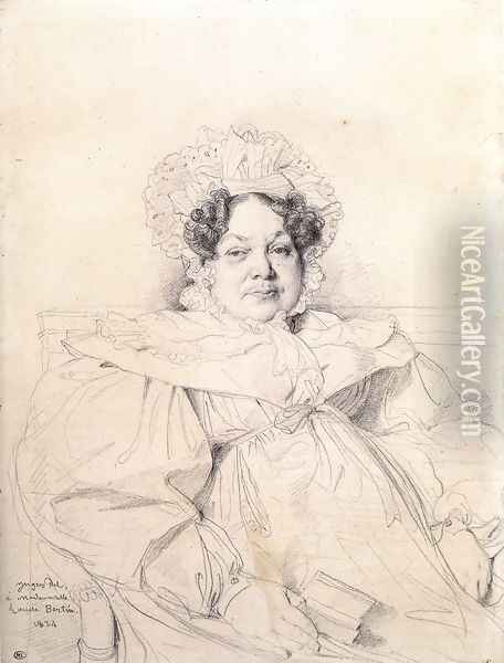 Madame Louis-Francois Bertin Oil Painting - Jean Auguste Dominique Ingres
