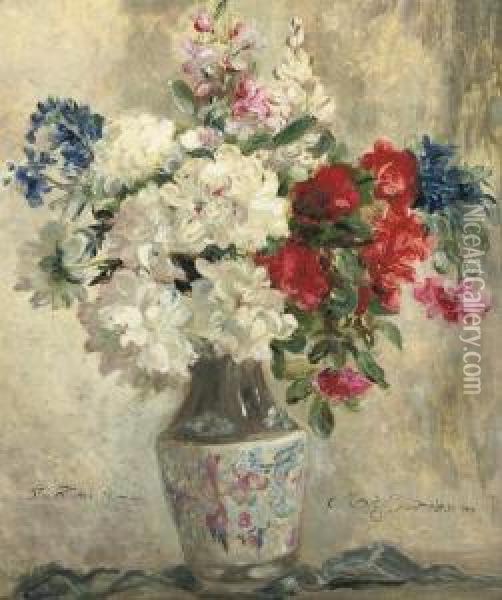 Pretty Flowers Oil Painting - Meta Pluckebaum
