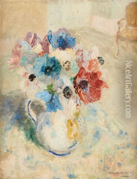 Bouquet Printanier (couleurs Fauves) Oil Painting - Armand Adrien Marie Apol