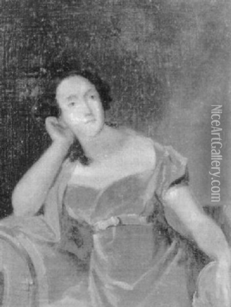 Portrait Of Mrs. John Downing, After Thomas Sully Oil Painting - John Neagle