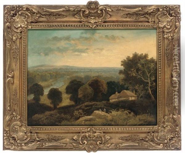 The Thames Valley Oil Painting - Edmund John Niemann