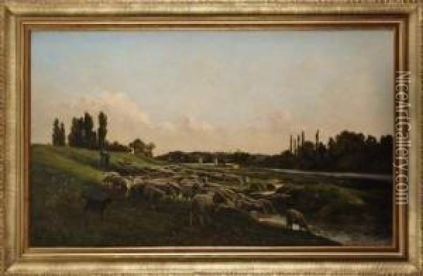 (paris1851 - ?) Oil Painting - Clement Quinton