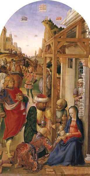 The Adoration of the Magi 1470-1480 Oil Painting - Lazzaro Bastiani