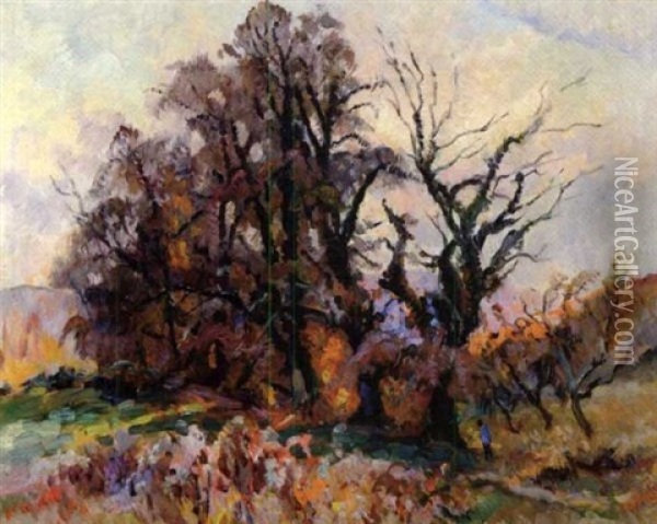 L'automne Oil Painting - Robert Antoine Pinchon