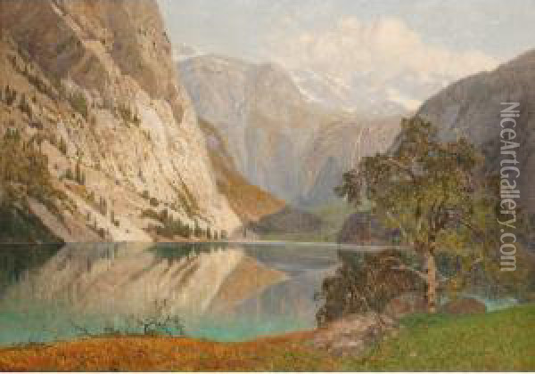 Konigsee Oil Painting - Rudolf Weber