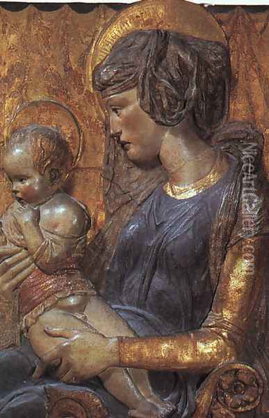 Virgin and Child 1440 Oil Painting - Donatello