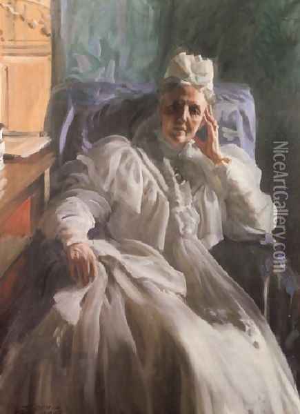 Drottning Sophia (Queen Sophia) Oil Painting - Anders Zorn