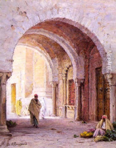 La Medina De Tunis Oil Painting - Cecile Augustine Bougourd