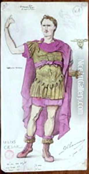 Costume design for Julius Caesar from La Mort de Pompee Oil Painting - Desire Chaineux