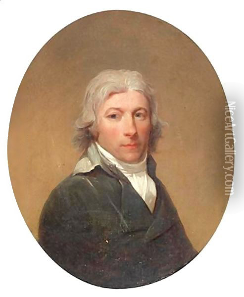 Portrait De L'Abbe Mac Carthy Oil Painting - Henri Pierre Danloux